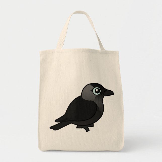 Bolsa Tote Jackdaw de Birdorable (Frente)