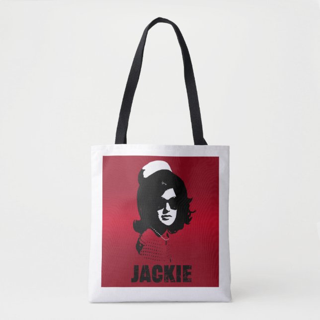 Bolsa Tote Jackie Kennedy - Estilo Revolucionário Gráfico (Frente)