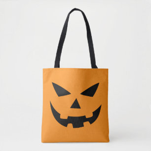 Bolsa Tote Jackolantern enfrenta a sacola do Dia das Bruxas