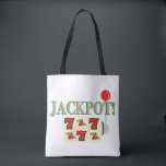 Bolsa Tote Jackpot<br><div class="desc">Não é preciso rolar os dados ou fazer uma aposta,  este design pode trazer o entusiasmo de um jogo de excelente diretamente em toalhas,  travesseiros decorativos e muito mais!</div>