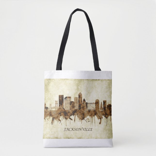 Bolsa Tote Jacksonville Florida Cityscape (Frente)