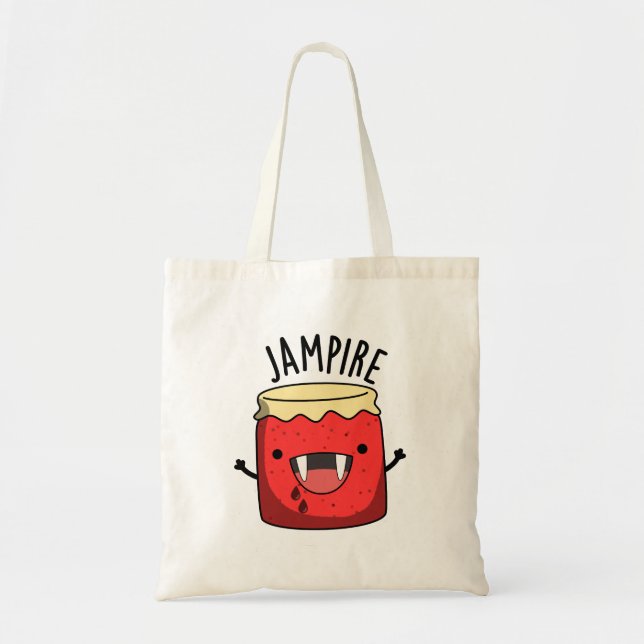 Bolsa Tote Jam Pire Funny Vampire Jam Pun (Frente)