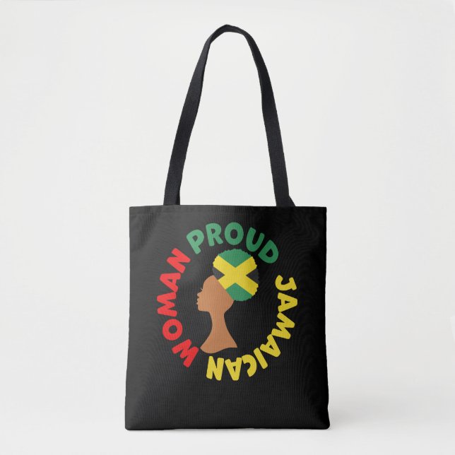 Bolsa Tote Jamaica Country Flag Roota Mulher Jamaicana Orgulh (Frente)