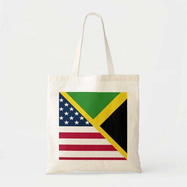 Bolsa Tote Jamaican American Flag | Jamaica United States (Frente)
