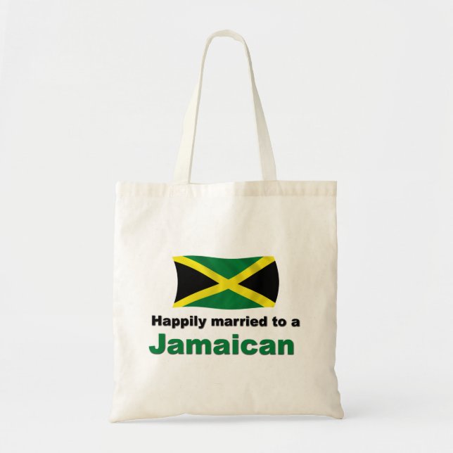 Bolsa Tote Jamaicano feliz casado (Frente)
