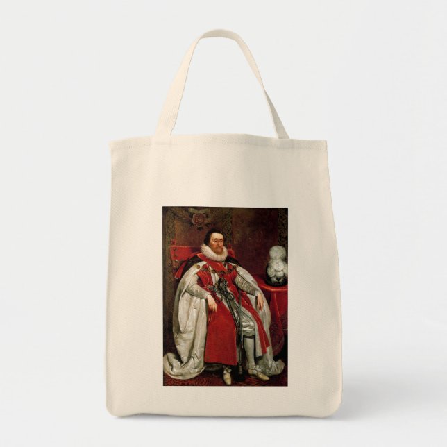 Bolsa Tote James I por Daniel Mytens (Frente)