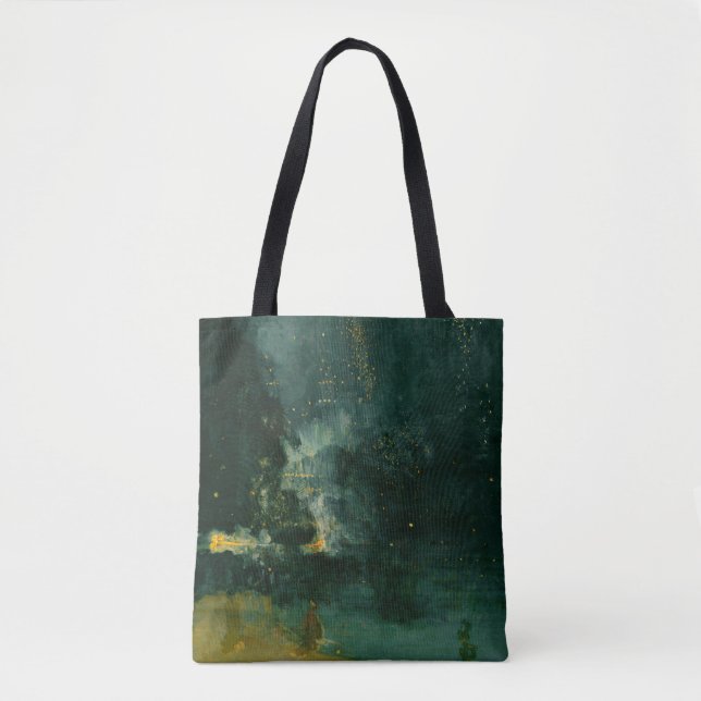 Bolsa Tote James Whistler - Noite em preto e Dourado (Frente)