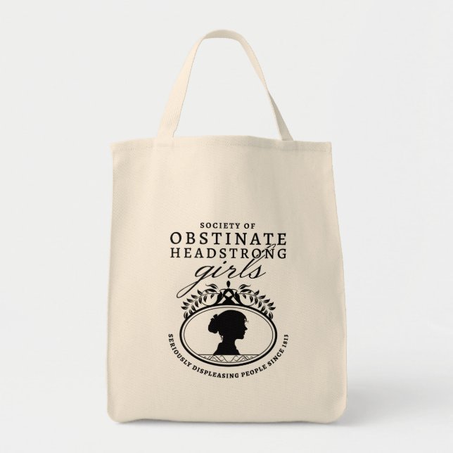 Bolsa Tote Jane Austen Society of Obstinate Headstrong Girls (Frente)