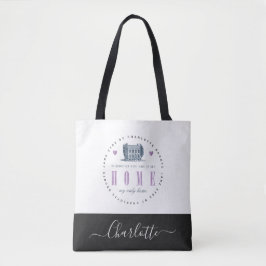Bolsa Tote Jane Eyre - Minha Única Casa - Adicione Seu Nome