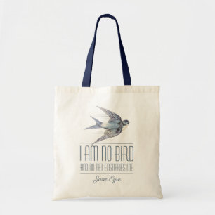 Bolsa Tote Jane Eyre - Não Sou Pássaro - Engorda Voadora