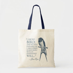 Bolsa Tote Jane Eyre - Não Sou Pássaro - Engula