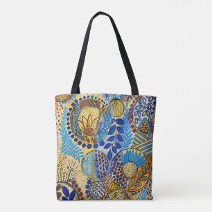 Bolsa Tote Janeiro Azul através do Espelho