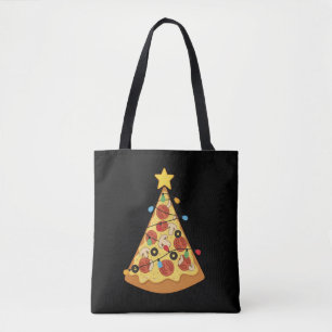 Bolsa Tote Jantar de Natal do Amante de Pizza Noite de Natal