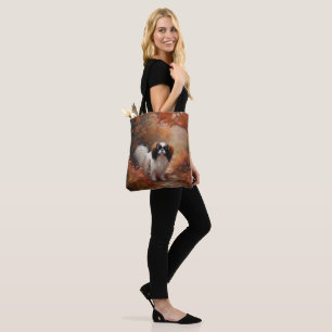 Bolsa Tote Japanese Chin no Outono Folhas Caem Inspiram