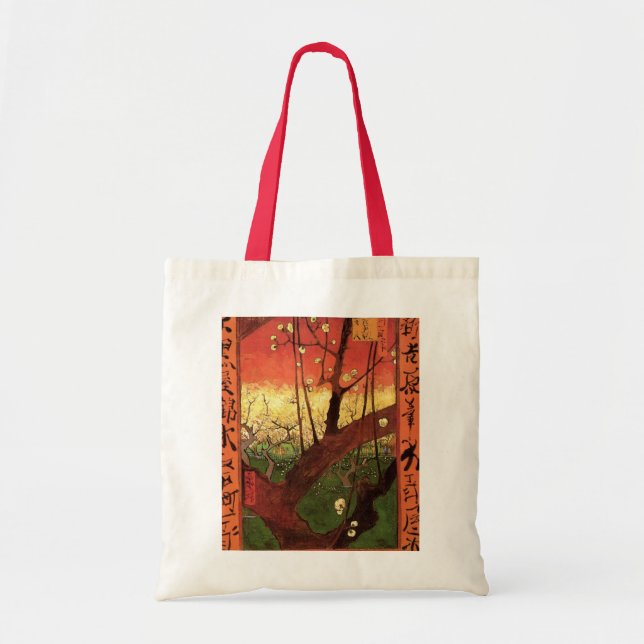 Bolsa Tote Japonismo: Flor de Plum Tree por Vincent van Gogh (Frente)