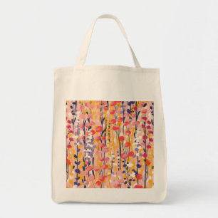 Bolsa Tote Jardim Botânico Floral Abstrato Moderno de Flores