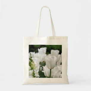 Bolsa Tote jardim branco da tulipa