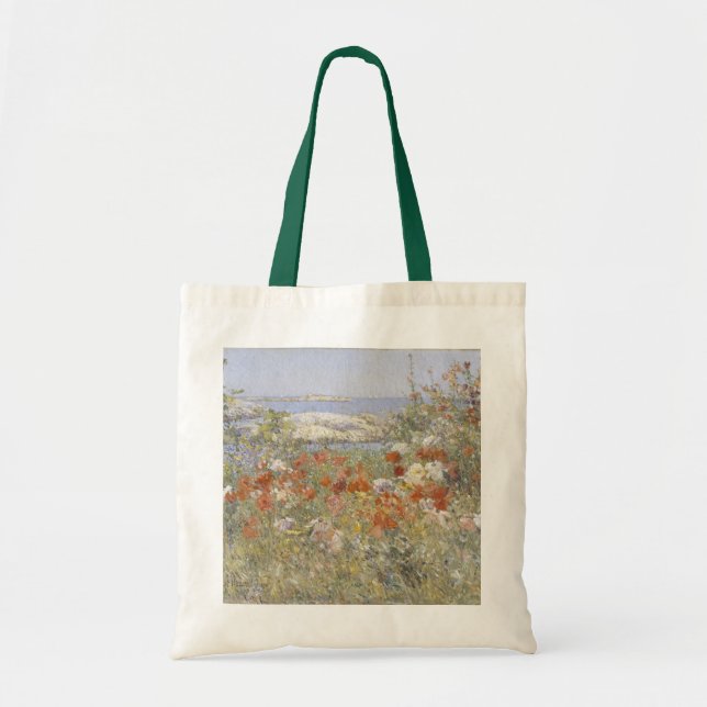Bolsa Tote Jardim Celia Thaxter de Frederick Childe Hassam (Frente)