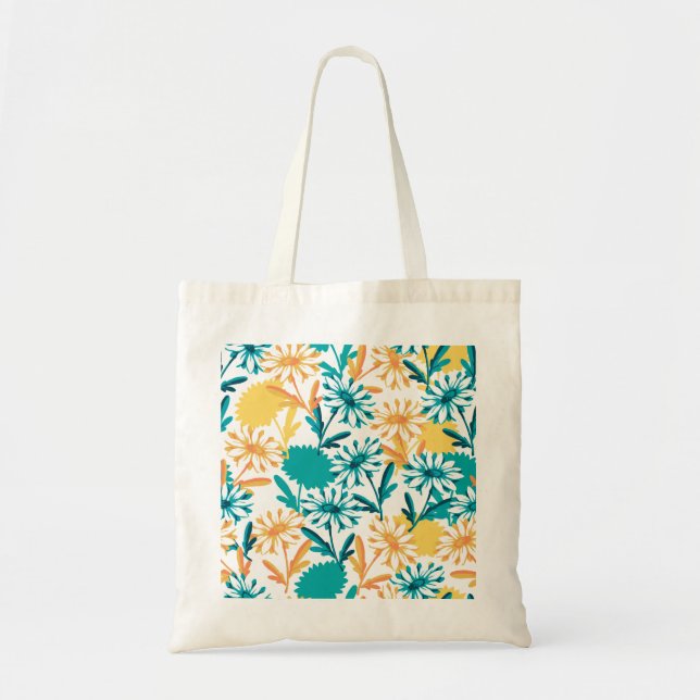 Bolsa Tote Jardim da Flor de Verão (Frente)
