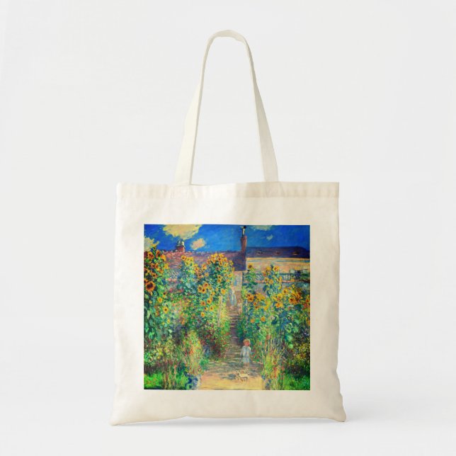 Bolsa Tote Jardim da Flor Monet (Frente)