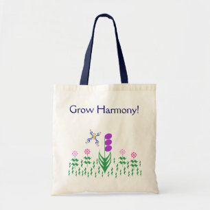 Bolsa Tote Jardim da música da borboleta