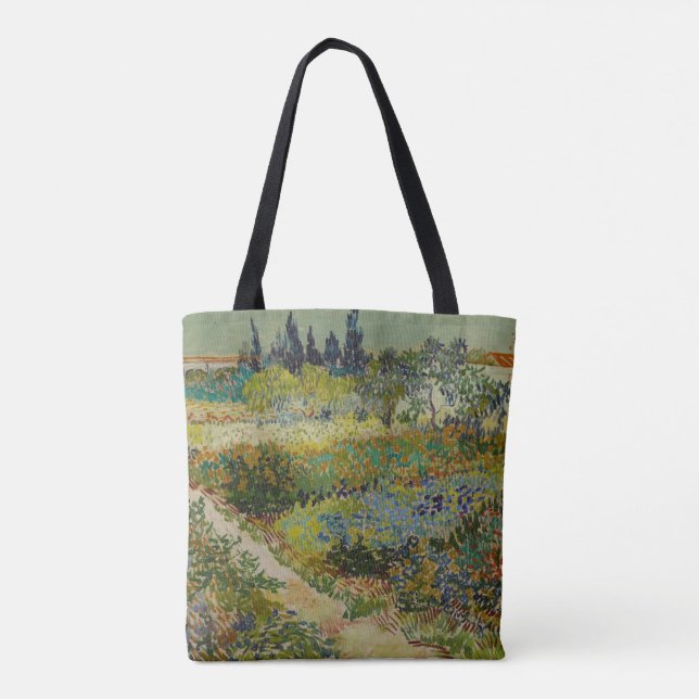Bolsa Tote Jardim de Arles por Vincent Van Gogh (Verso)