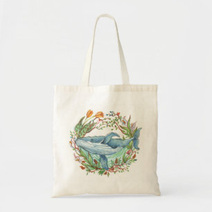 Bolsa Tote Jardim de baleia