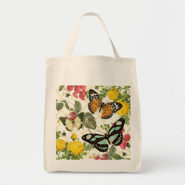 Bolsa Tote jardim de borboletas modernas (Frente)