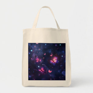 Bolsa Tote Jardim de Borboletas Noturnas Celestiais