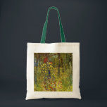 Bolsa Tote Jardim de fazenda com Crucifixo por Gustav Klimt<br><div class="desc">Jardim de fazendas com Crucifixo (1911/1912) de Gustav Klimt é uma pintura religiosa vitoriana do simbolismo das artes plásticas. Uma cena natural com uma variedade de flores ao redor de um crucifixo com Jesus Cristo em um jardim em uma fazenda. Sobre o artista: Gustav Klimt (1862-1918) era um pintor simbolista...</div>