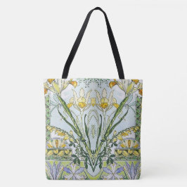 Bolsa Tote Jardim de Flor Art Nouveau