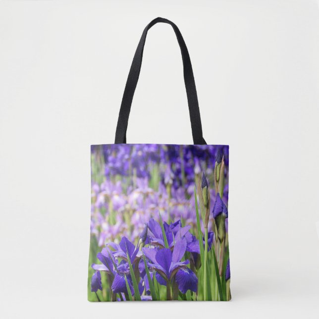 Bolsa Tote Jardim de Íris Roxo Âmbar  (Frente)
