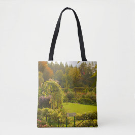 Bolsa Tote Jardim de Monet, Giverny, linda cena de jardim