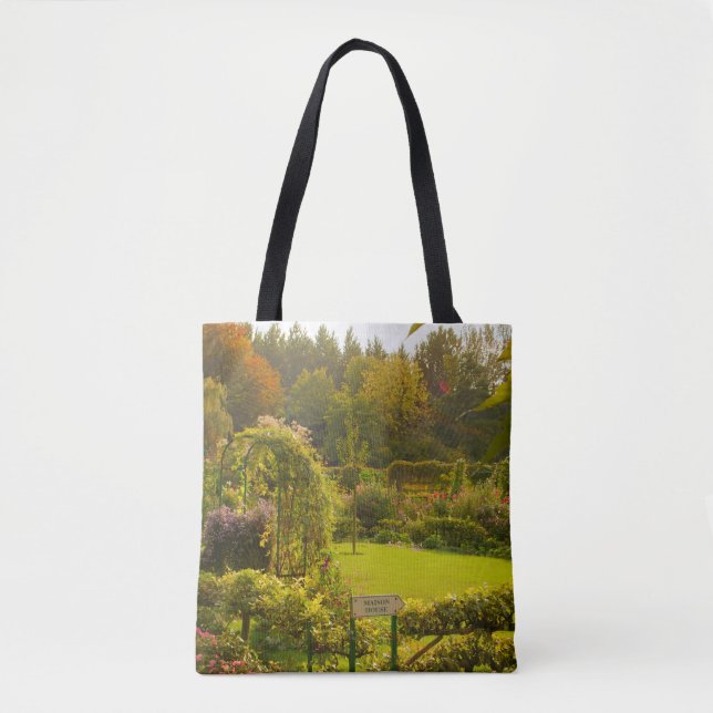 Bolsa Tote Jardim de Monet, Giverny, linda cena de jardim (Frente)