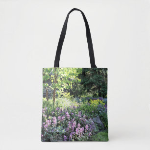 Bolsa Tote Jardim de rocha do primavera da casa de campo de
