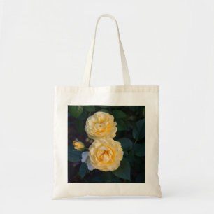 Bolsa Tote Jardim de Rosa Dourado