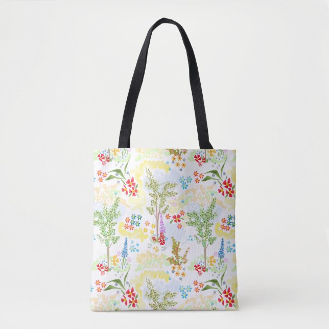 Bolsa Tote Jardim de Verão (Frente)