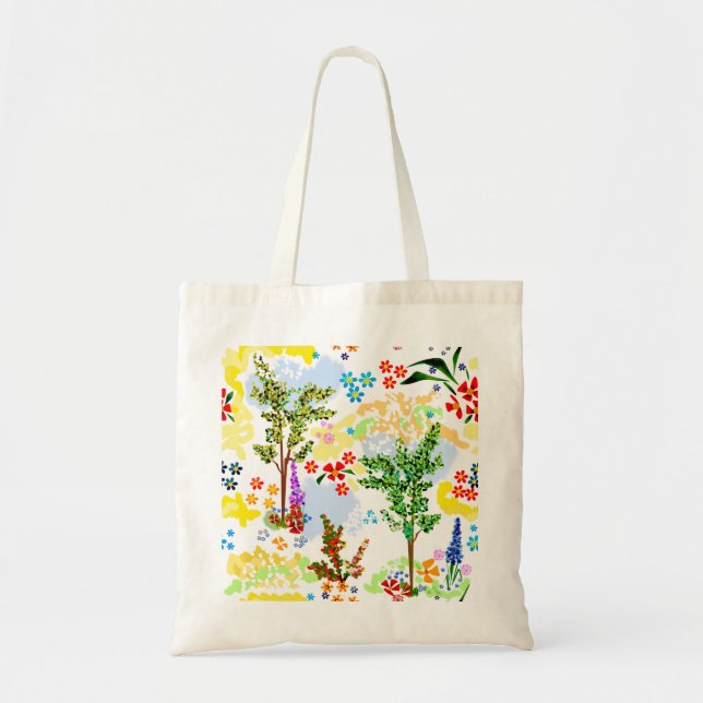 Bolsa Tote Jardim de Verão (Frente)
