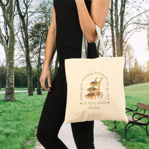 Bolsa Tote Jardim em seu apoio de solha de alface