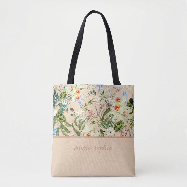 Bolsa Tote Jardim Flor (Frente)