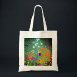 Bolsa Tote Jardim Flor Gustav Klimt<br><div class="desc">Tote Bag com a pintura a óleo do Jardim Flor de Gustav Klimt (1906). Um belo jardim de flores roxas,  vermelhas,  brancas,  azuis e laranja. Um presente de excelente para fãs de Arte Nouveau e de Arte Austríaca.</div>