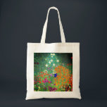 Bolsa Tote Jardim Flor Gustav Klimt<br><div class="desc">Tote Bag com a pintura a óleo do Jardim Flor de Gustav Klimt (1906). Um belo jardim de flores roxas,  vermelhas,  brancas,  azuis e laranja. Um presente de excelente para fãs de Arte Nouveau e de Arte Austríaca.</div>