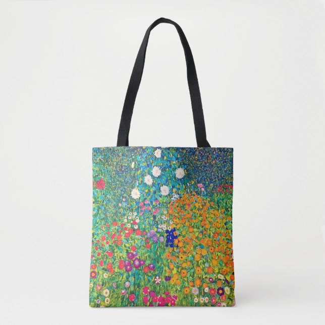 Bolsa Tote Jardim Flor, Gustav Klimt (Frente)