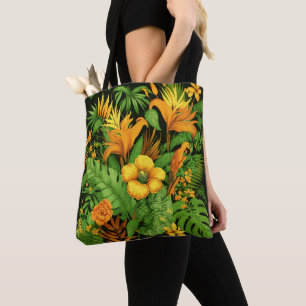 Bolsa Tote Jardim Floral Flor Planta Verde Natureza