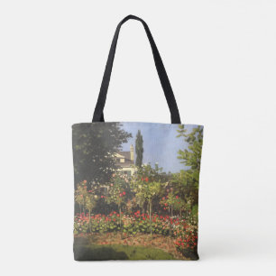 Bolsa Tote Jardim Florido em Sainte Adresse por Claude Monet