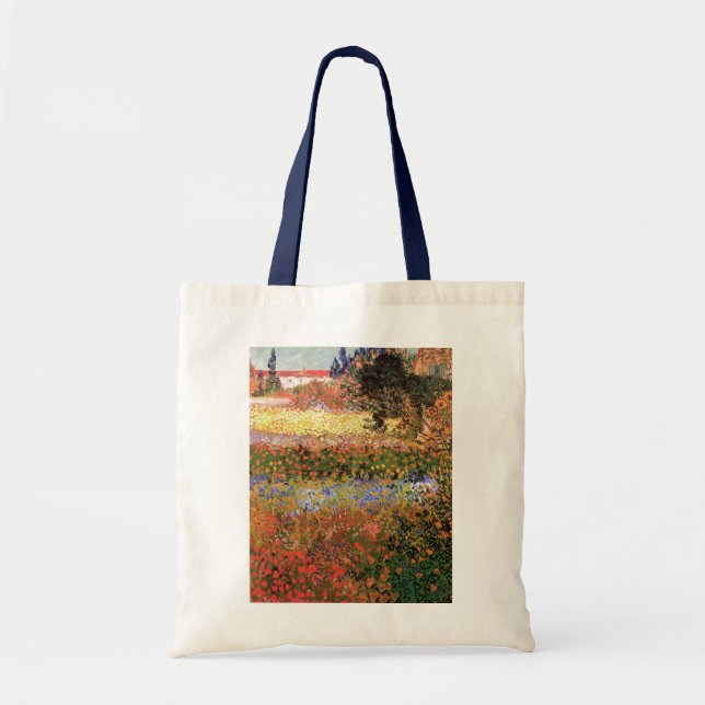 Bolsa Tote Jardim Florido por Vincent van Gogh (Frente)