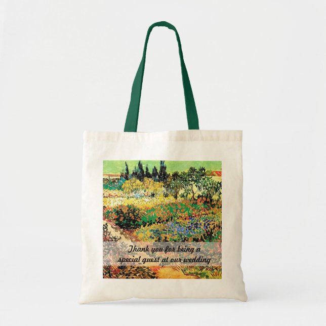 Bolsa Tote jardim fluindo com caminho, van Gogh (Frente)