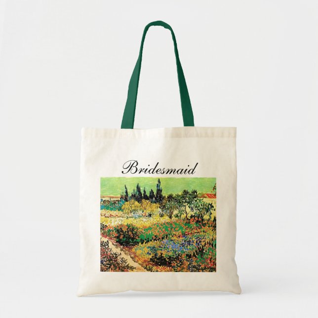 Bolsa Tote jardim fluindo com caminho, van Gogh (Frente)
