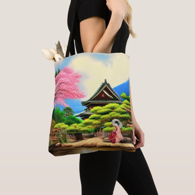 Bolsa Tote Jardim Japonês (Close Up)