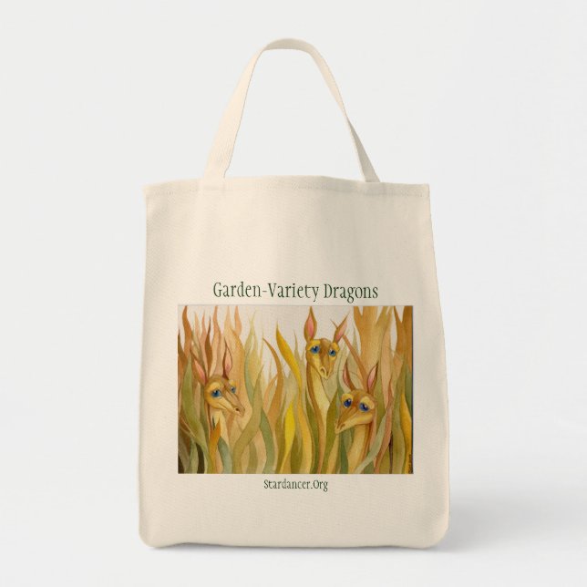 Bolsa Tote Jardim - saco dos dragões da variedade (Frente)